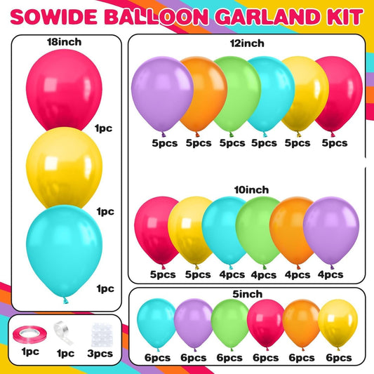 KASTWAVE Magical Pastel Balloon Arch Garland Kit for Parties