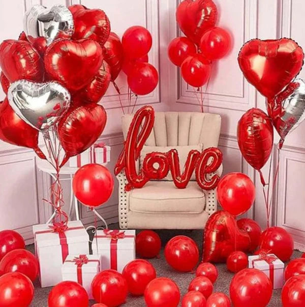 Romantic Love Balloon Decoration Kit – Set of 33 Pcs