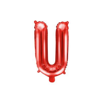 Customized alphabet foil balloons in Red color
