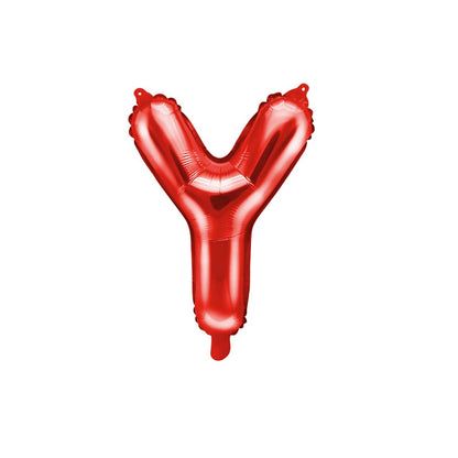 Customized alphabet foil balloons in Red color