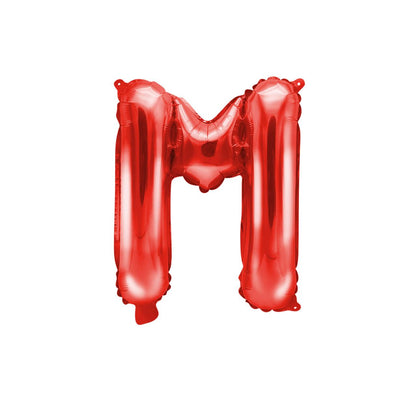 Customized alphabet foil balloons in Red color