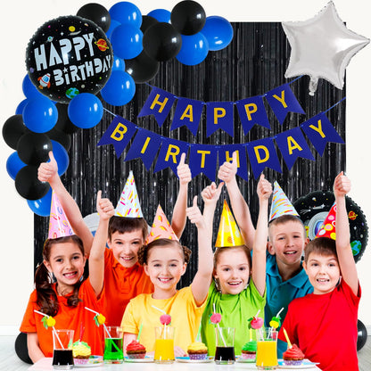 Space Theme Birthday Decoration Kit – Set of 28 Pcs