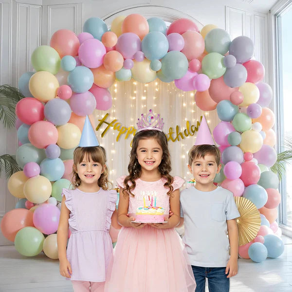 Rainbow Theme Birthday Decoration Kit For Girls- Peak of 69 Pcs