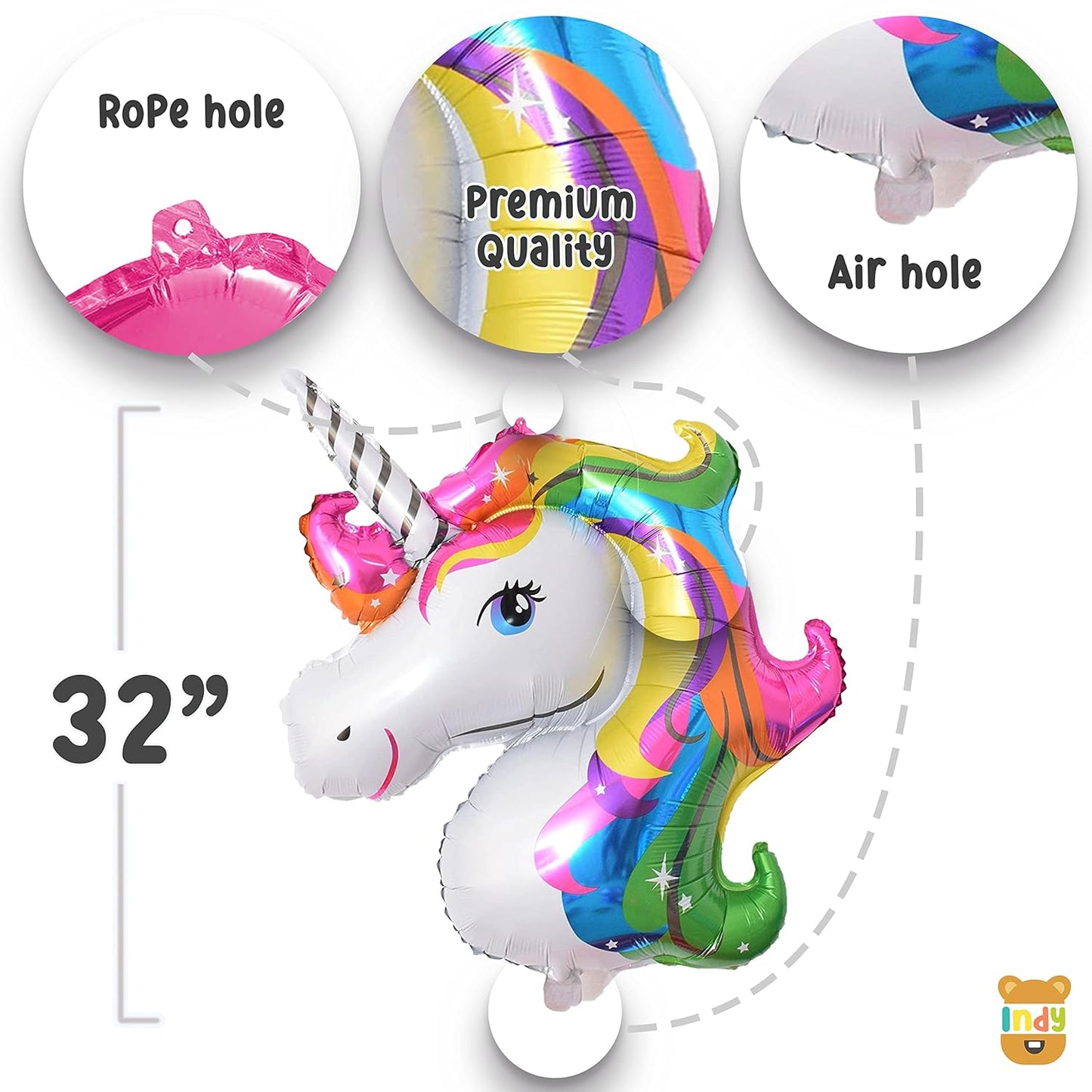 Set of 35 Pcs Unicorn Theme Birthday For Girls