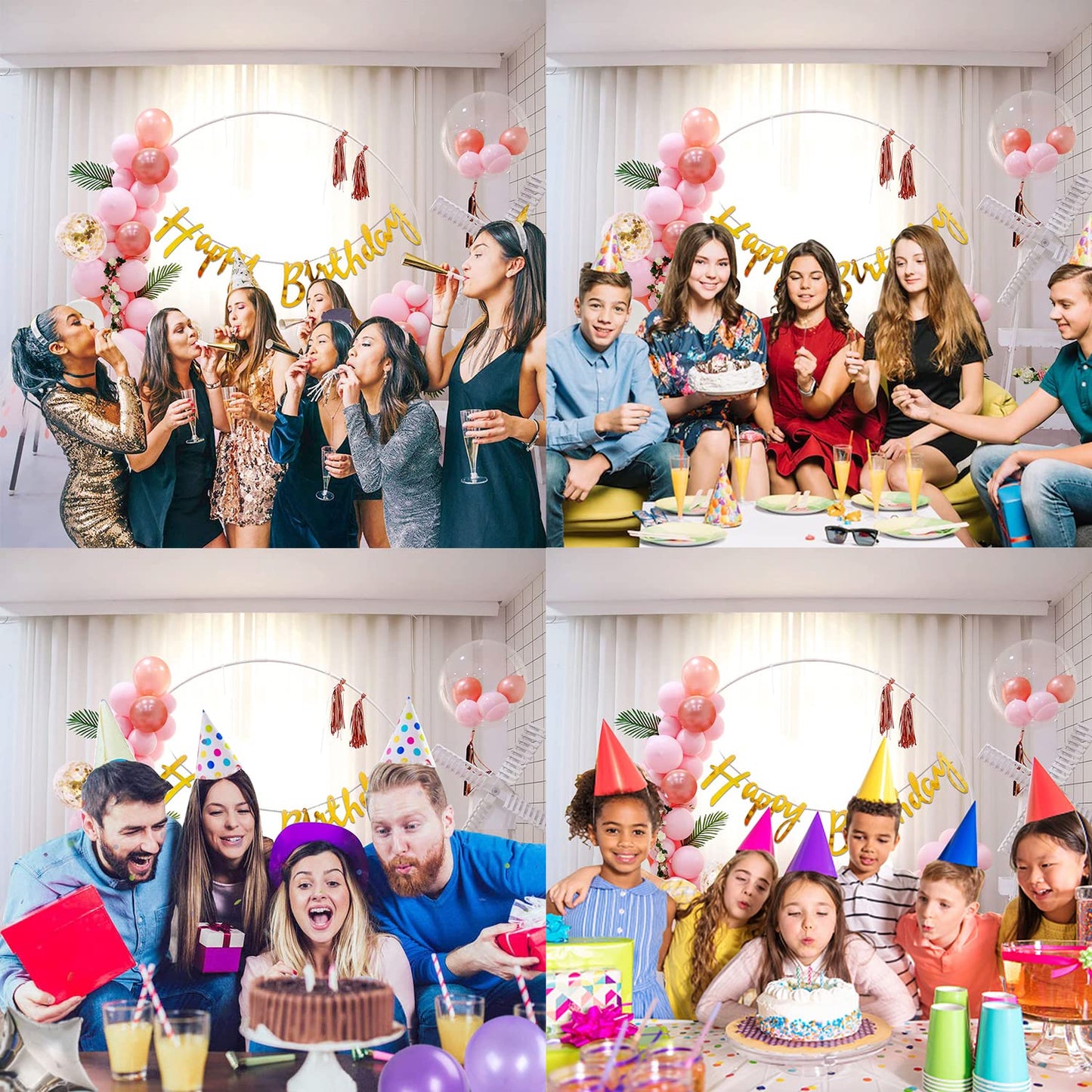 Birthday Decoration Items For Girls -Peak of 47Pcs