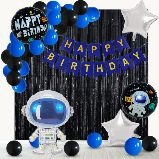 Space Theme Birthday Decoration Kit – Set of 28 Pcs