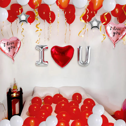 Romantic I Love You Balloon Decoration Kit – Set Of 32 Pcs