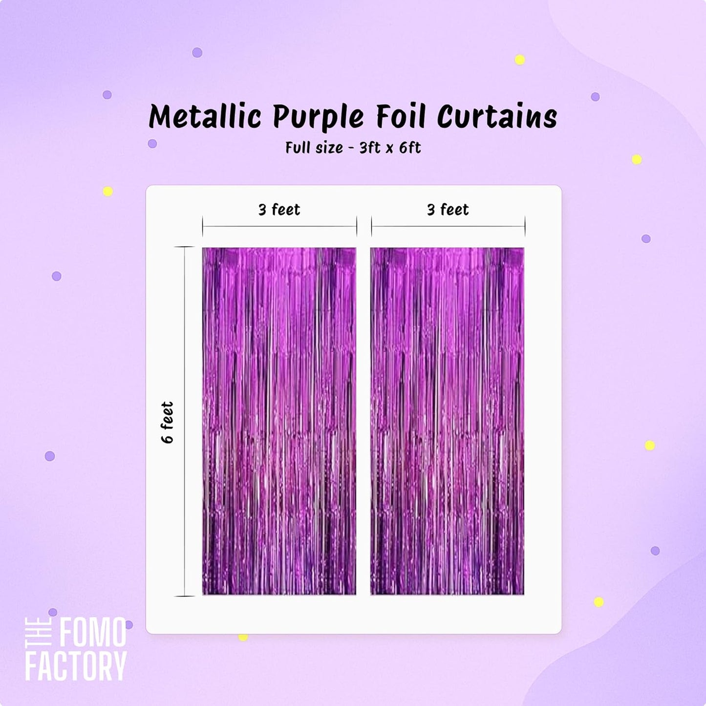 Purple Theme Birthday Decoration Kit For Girls – Set of 53 Pcs