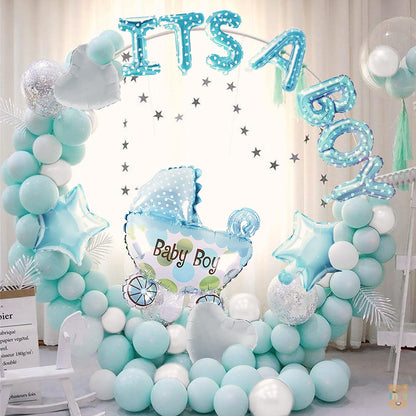 Set Of 42 Pcs Baby Boy Welcome Decoration Kit For Home