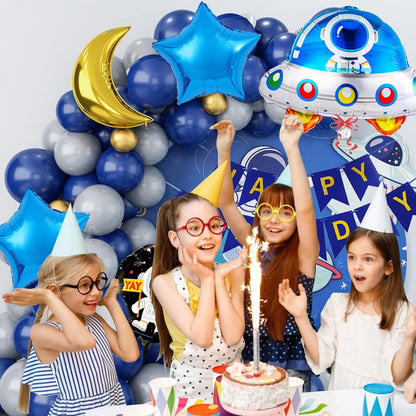 Space Theme Birthday Decoration Kit – Set of 54 Pcs