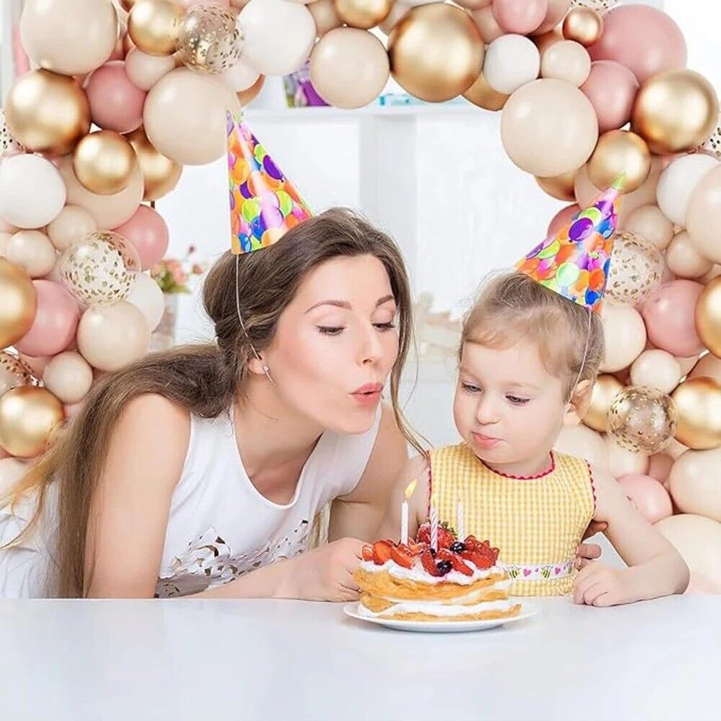 Happy Birthday Decoration kit for girls - Set of 57 Pcs