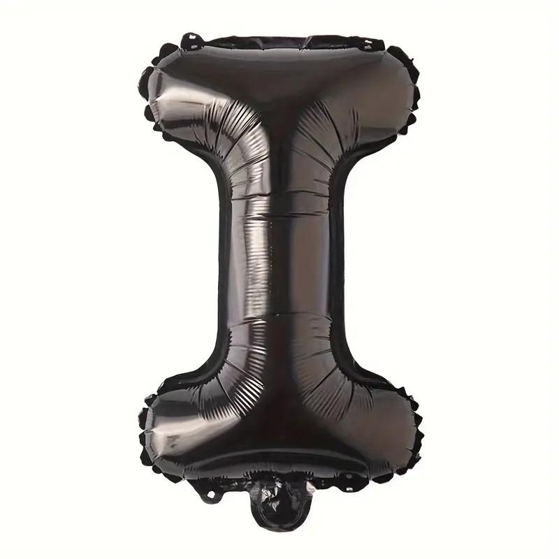 Customized alphabet foil balloons in Black color