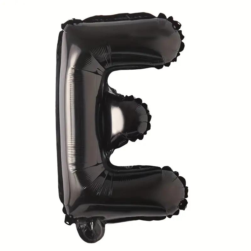 Customized alphabet foil balloons in Black color