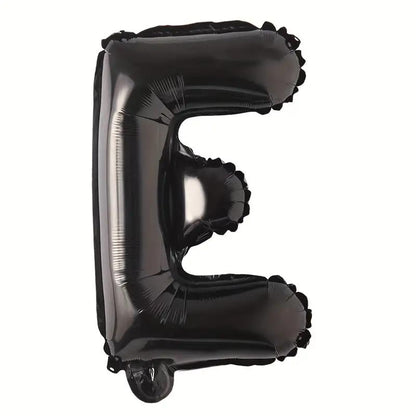 Customized alphabet foil balloons in Black color