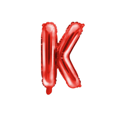 Customized alphabet foil balloons in Red color