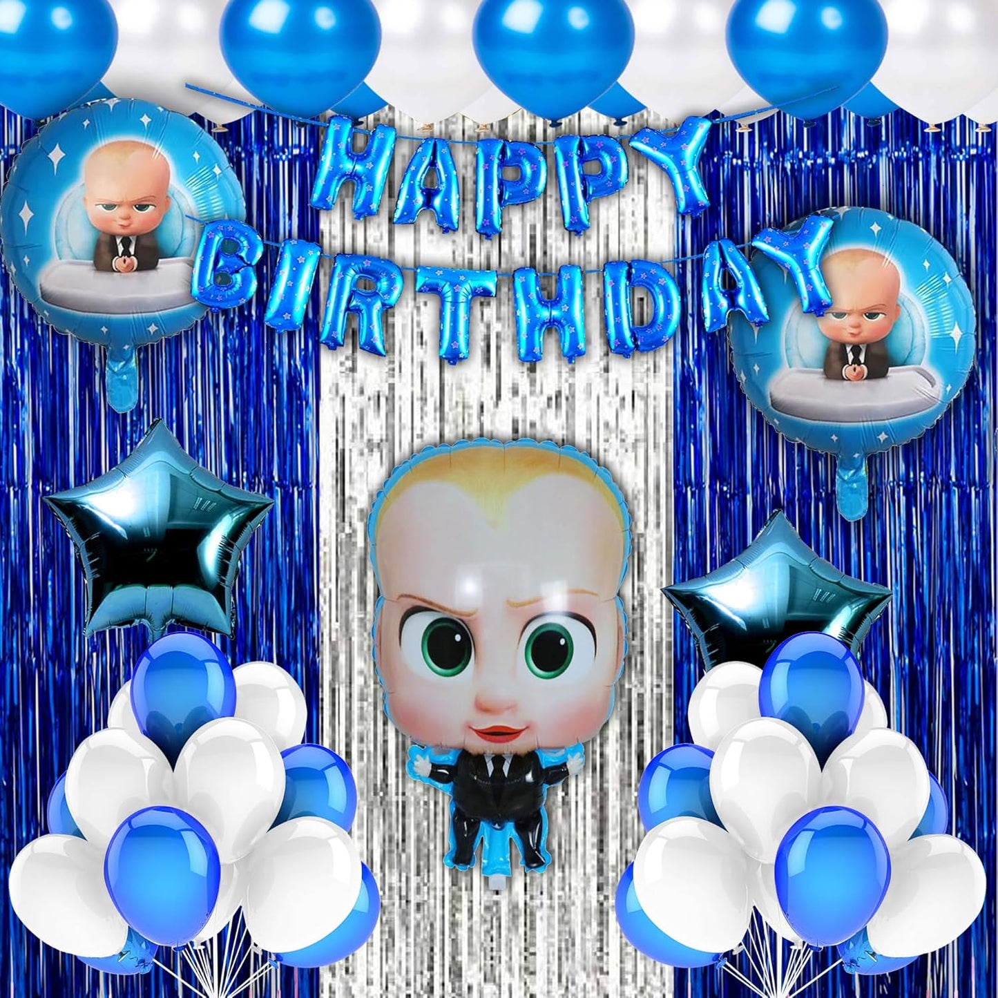 Boss Baby Birthday Decoration Set – Set of 39 Pcs