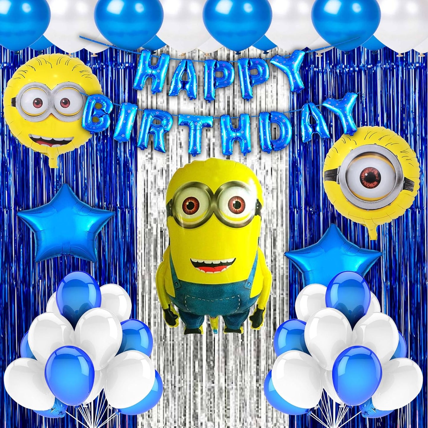 Minion Theme Birthday Decoration Kit – Set of 39 Pcs