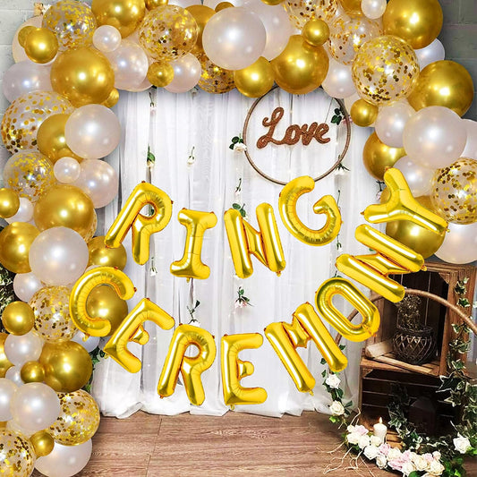 Ring Ceremony Balloons Decoration Set of 84 Pcs