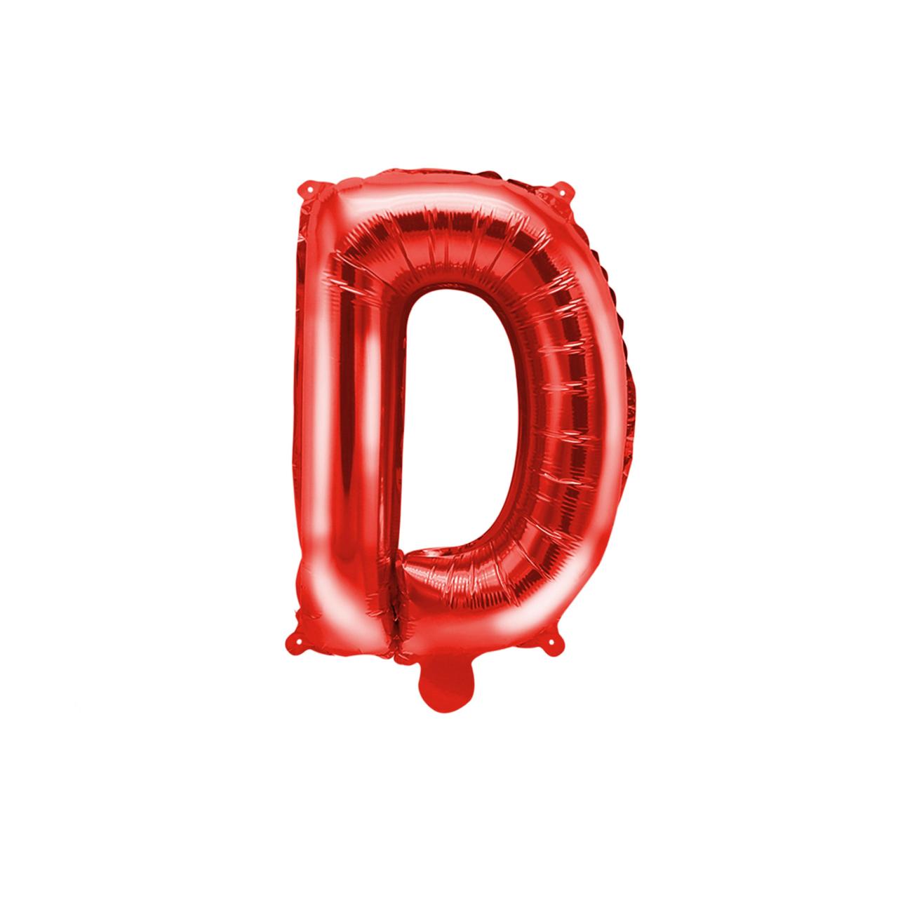 Customized alphabet foil balloons in Red color