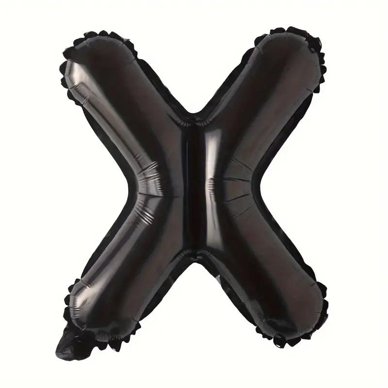 Customized alphabet foil balloons in Black color