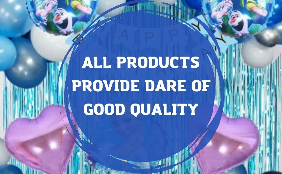 Magical Princess Elsa Birthday Party Decoration Kit - 38 Piece Girls' Set