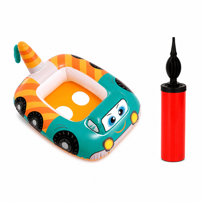 Cutie Car Ring Tube Water Play Centre Toy for Kids - 78 x 58 Cms