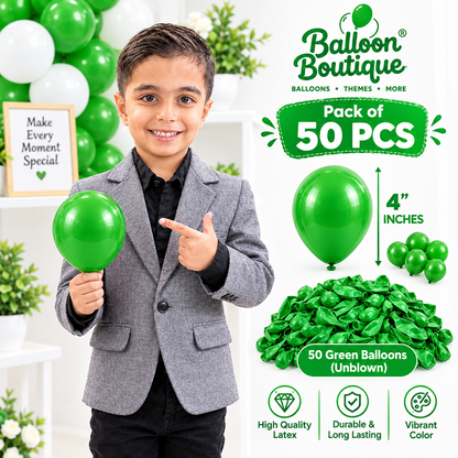4 Inch Balloons - 50 Pcs Pack