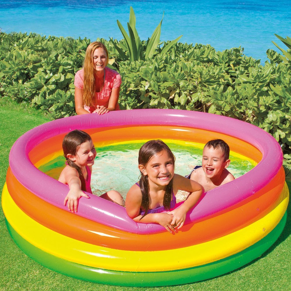 Inflatable Colorful Swimming Pool For Kids 5ft 6in X 1ft 6in