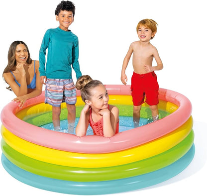 Inflatable Colorful Swimming Pool For Kids 5ft 6in X 1ft 6in