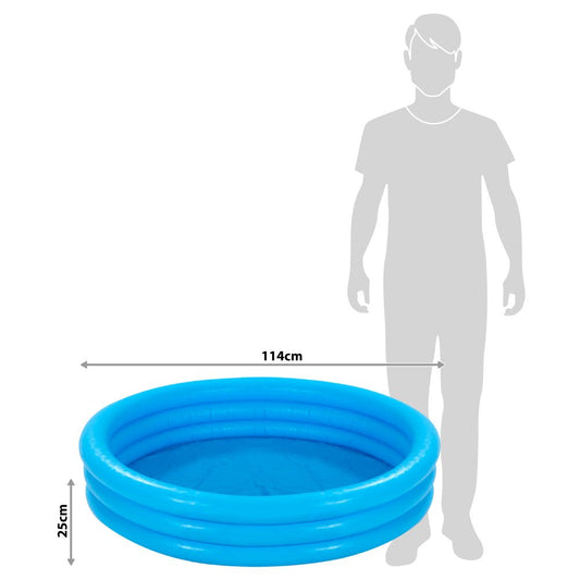 45 inch x 10 inch Inflatable blue shine pool 4 feet approx