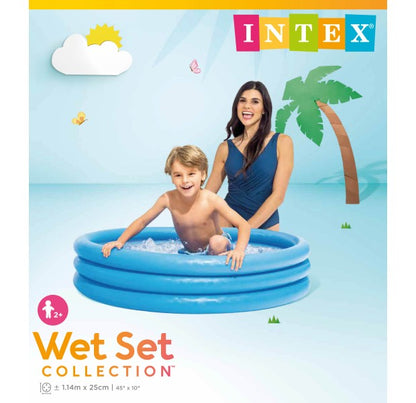 Inflatable blue shine pool 45 inch x 10 inch 4 feet approx