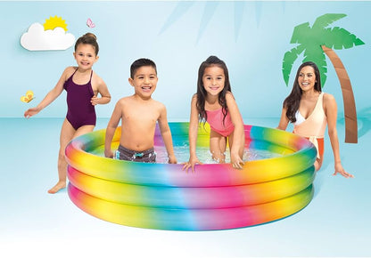 Rainbow kiddies swimming pool 66inche x 15inche (5.5 feet approx)intex