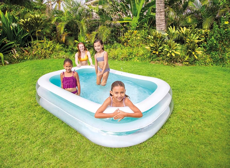 8.5 ft x 5.75 ft family swimming pool 102 inches x 69 inches (22 inches height)
