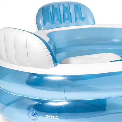 Swim Center Family Lounge Inflatable Pool, 90" X 90" X 26",(7.5 ft x 7.5 ft (26 inches height)