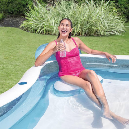 Swim Center Family Lounge Inflatable Pool, 90" X 90" X 26",(7.5 ft x 7.5 ft (26 inches height)
