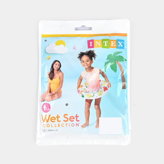 20 INCHES LIVELY PRINT INFLATABLE SWIM RING TUBE 51CM