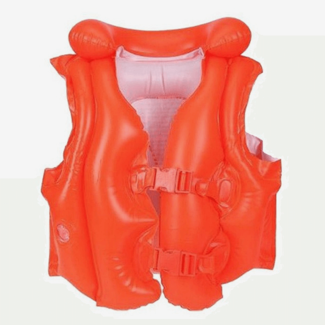 Red Deluxe Swim Vest For Kids 19.5 inches x 18.5 inches