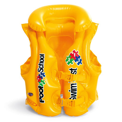 Deluxe Pool Swim Vest, 50cm x 47 cm (19.5” x 18.5”) Yellow [58660]