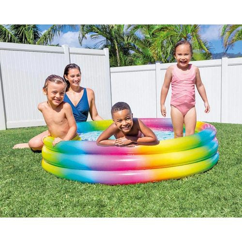 Rainbow kiddies swimming pool 66inche x 15inche (5.5 feet approx)intex