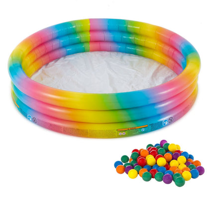 Rainbow kiddies swimming pool 66inche x 15inche (5.5 feet approx)intex