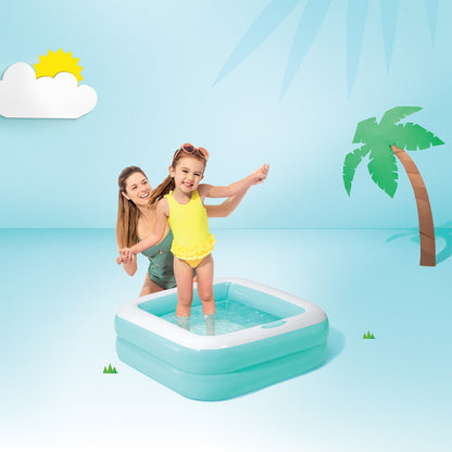 36 x 36 inches Inflatable Pool – 3 x 3 feet Soft Square Kids Bath Tub