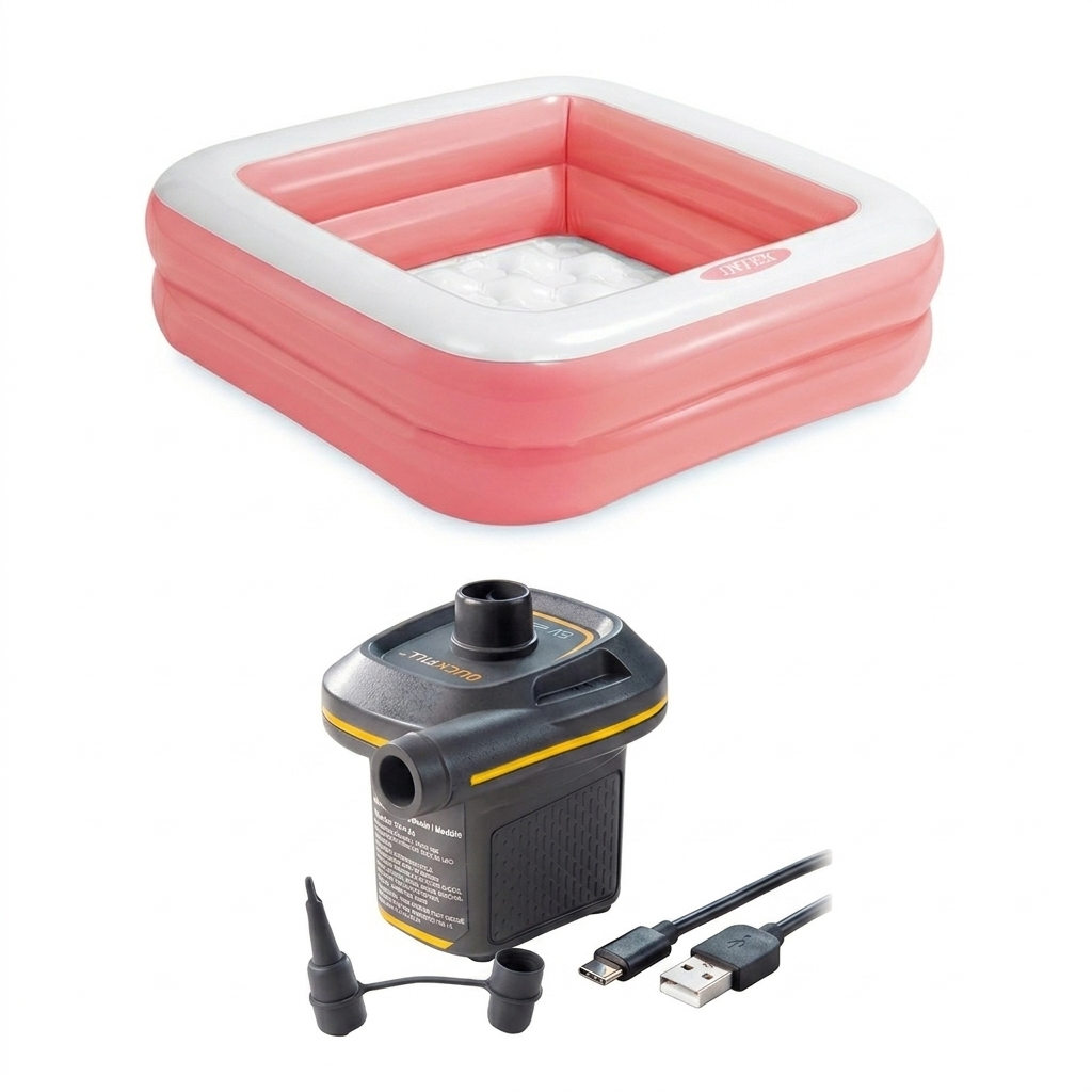 36 x 36 inches Inflatable Pool – 3 x 3 feet Soft Square Kids Bath Tub