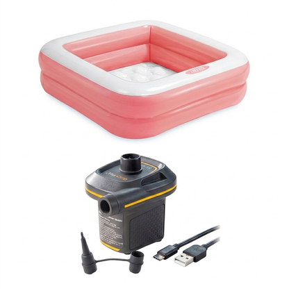 36 x 36 inches Inflatable Pool – 3 x 3 feet Soft Square Kids Bath Tub