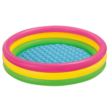 45 x 10 inches Round Inflatable Baby Pool – Sunset Glow 3 Ring