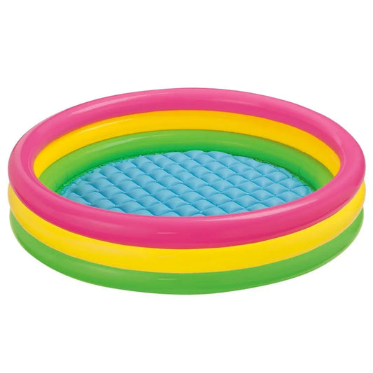 45 x 10 inches Round Inflatable Baby Pool – Sunset Glow 3 Ring