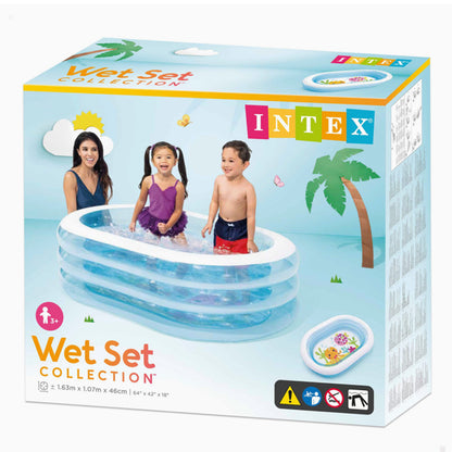 64 x 42 inches Inflatable Swimming Pool for Kids & Family 162x106x45 cm