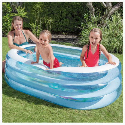 64 x 42 inches Inflatable Swimming Pool for Kids & Family 162x106x45 cm