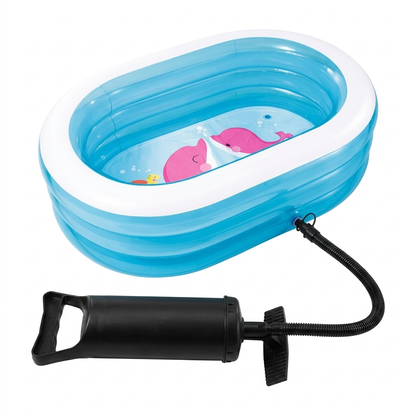 64 x 42 inches Inflatable Swimming Pool for Kids & Family 162x106x45 cm