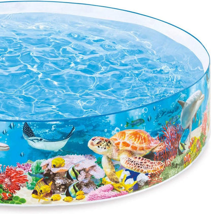 8 Feet big size Non-Inflatable family Swimming Pool | No Air Pump Needed