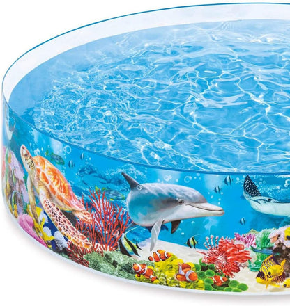 8 Feet big size Non-Inflatable family Swimming Pool | No Air Pump Needed
